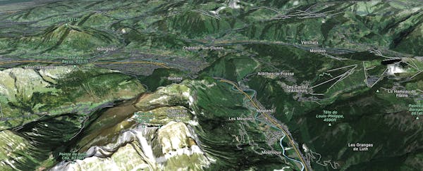 Arve Valley Map