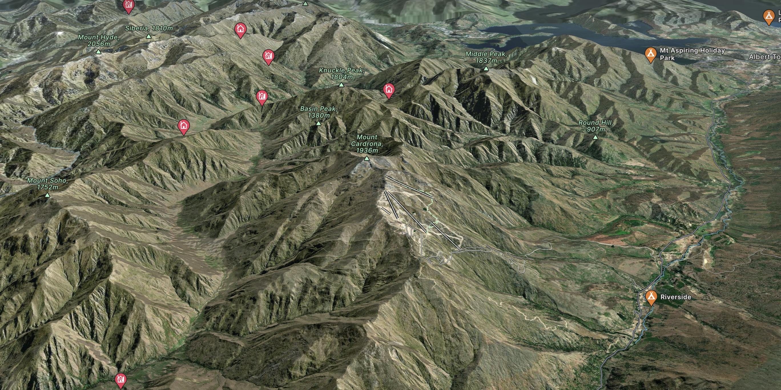 Cadrona Alpine Resort Map
