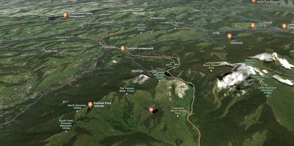 Cannon Mountain Map