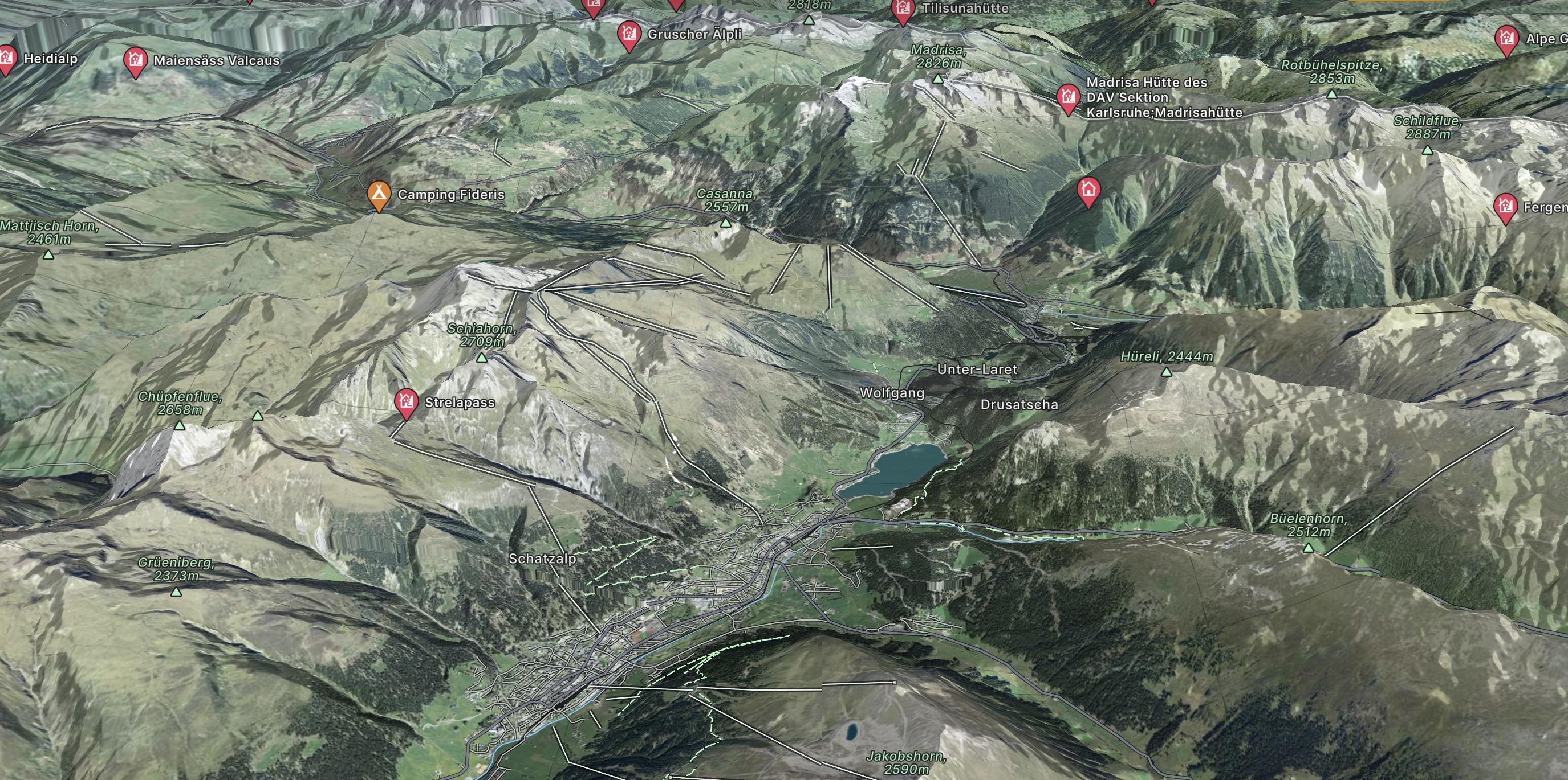Davos Klosters Map