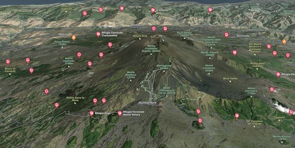 Etna Sud Map