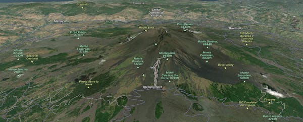 Etna Sud Map