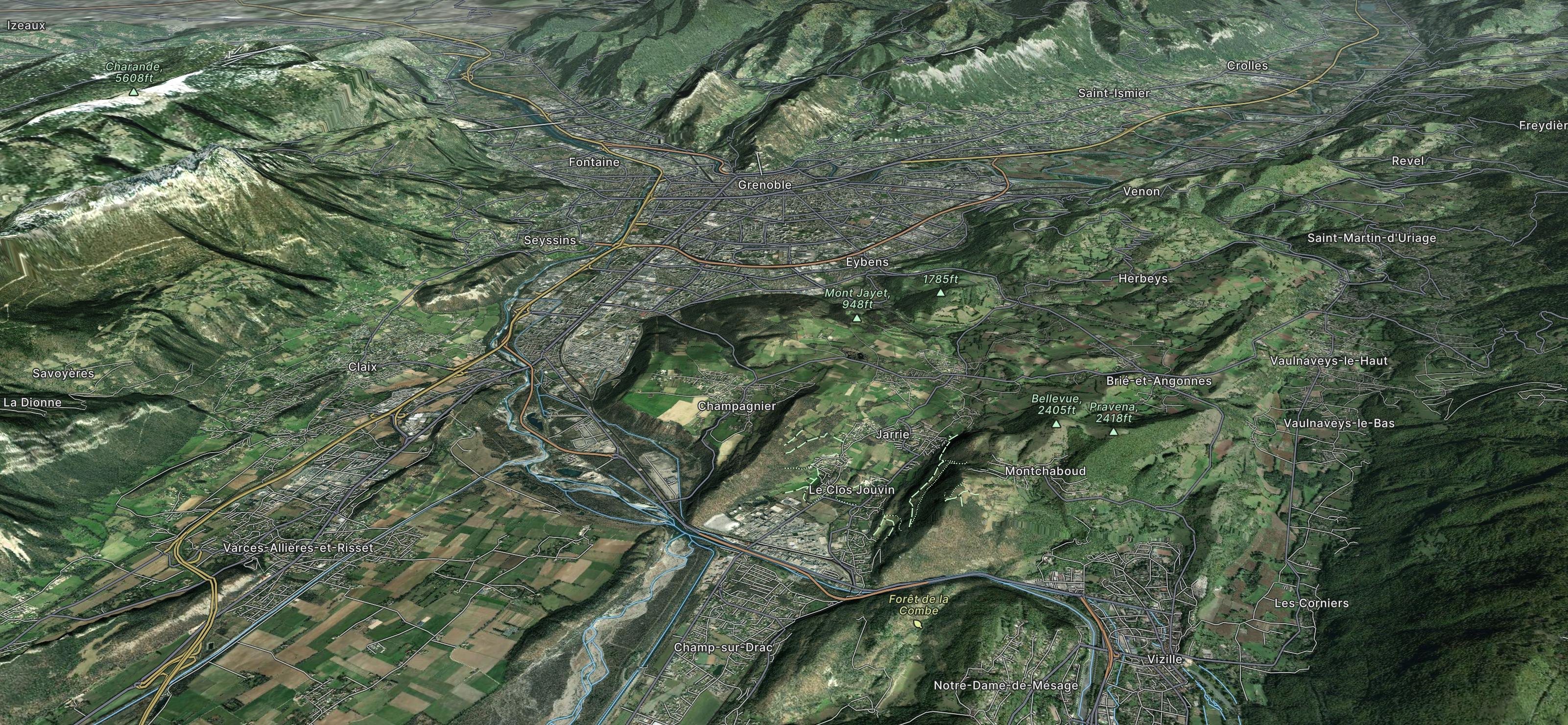 Grenoble Map