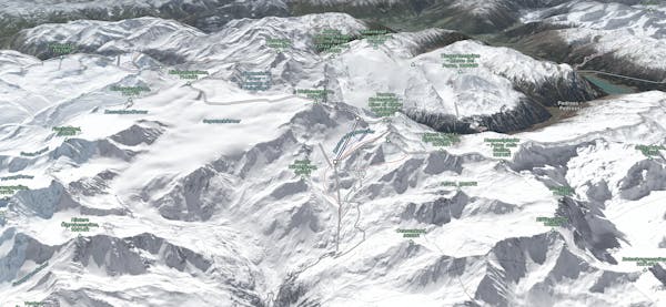 Kaunertaler Gletscher Map