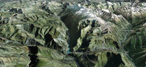 Les Deux Alpes and La Grave Map