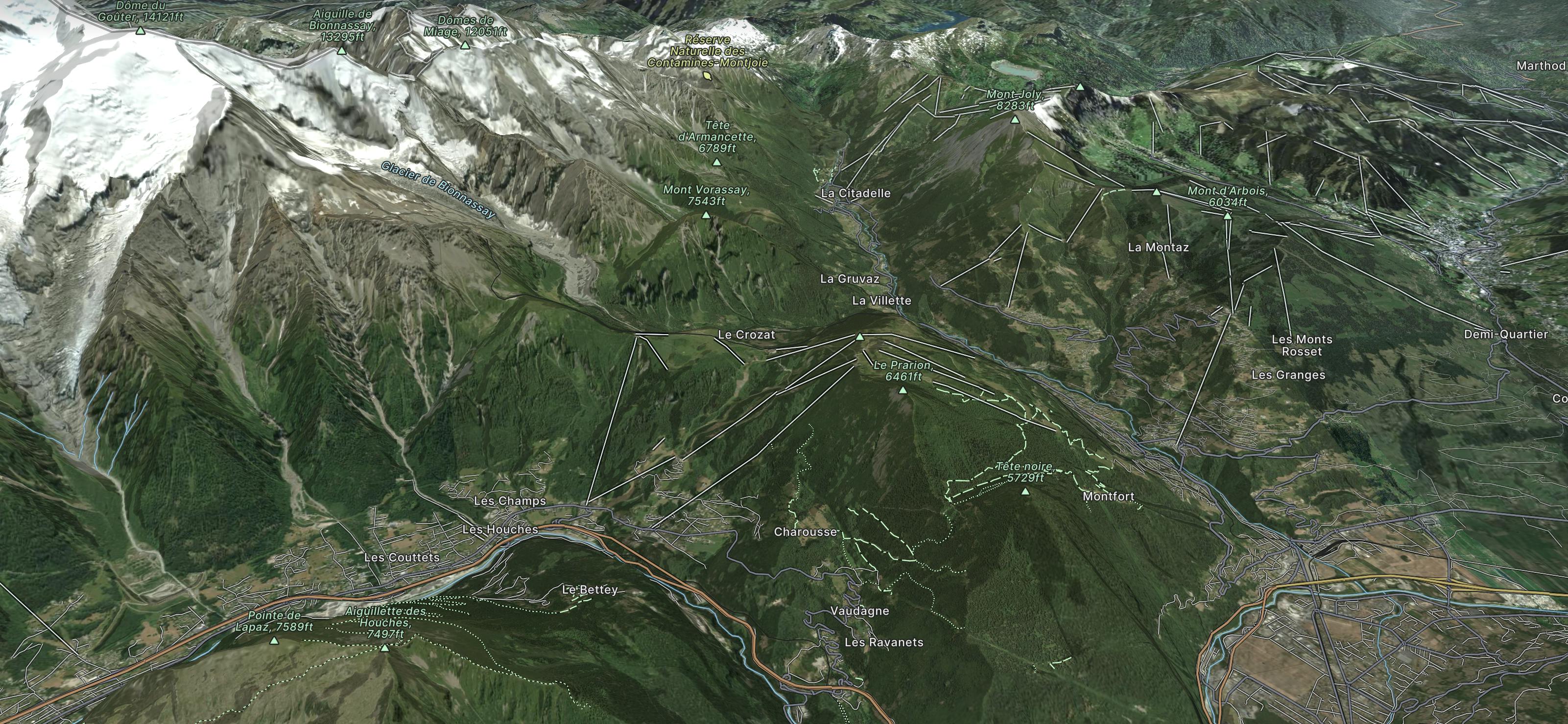 Les Houches Map