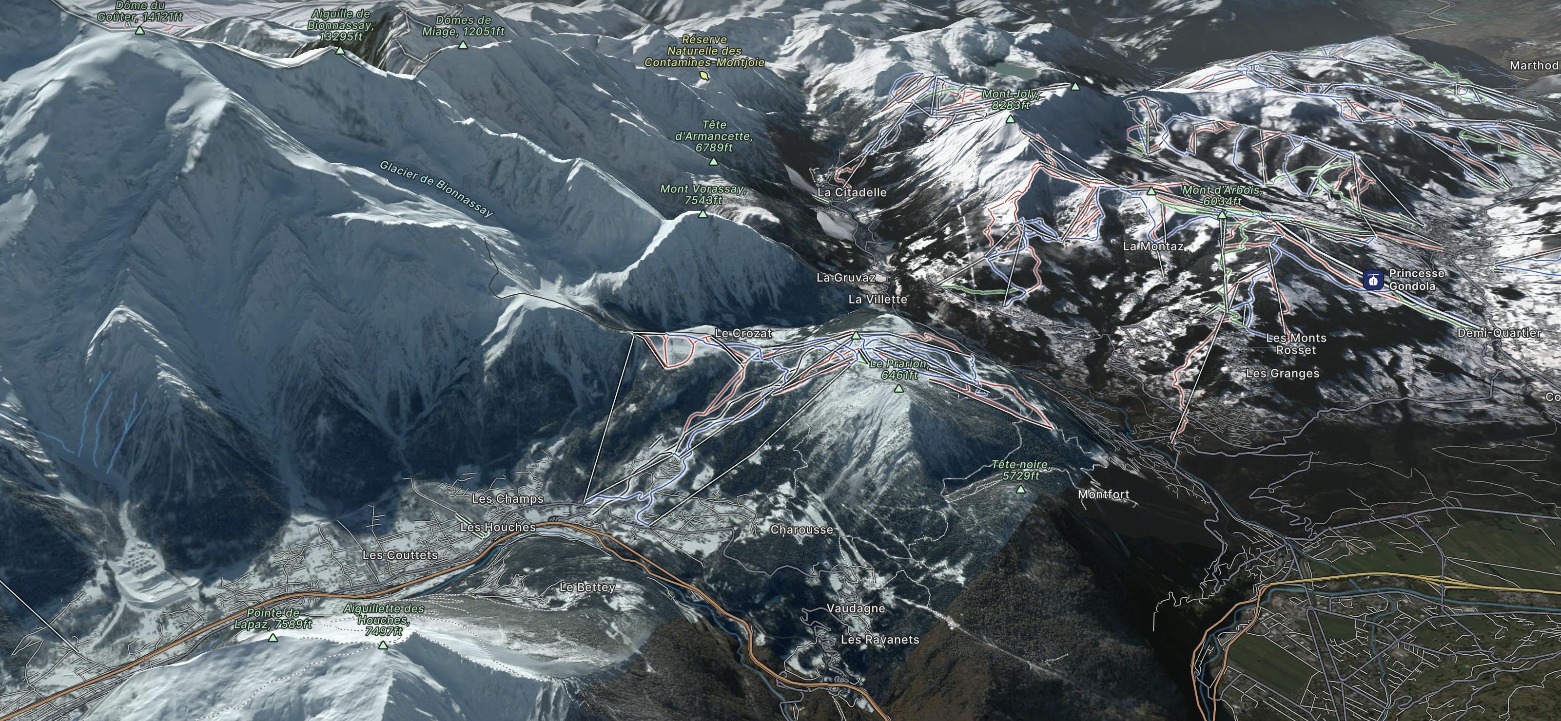 Les Houches Map