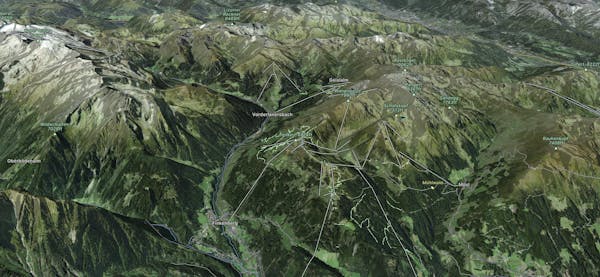 Mayrhofen Hippach Map