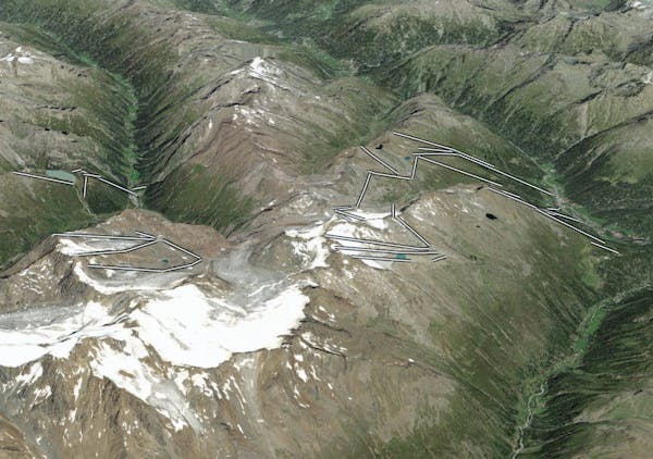 Pitztaler Gletscher Map