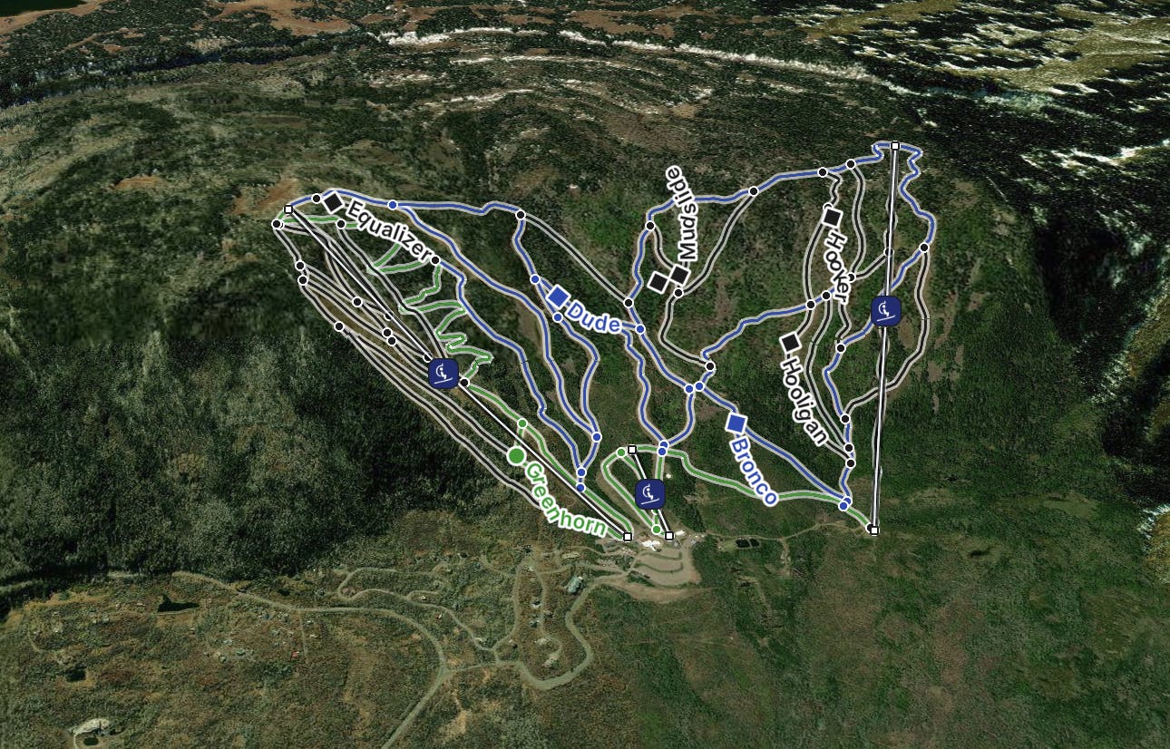 Powderhorn Ski Area Map
