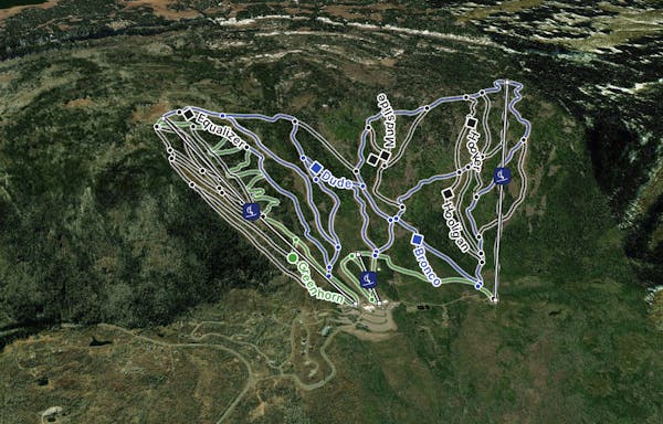 Powderhorn Ski Area Map