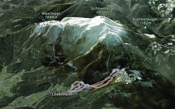 Salamander Skigebiet Puchberg Map