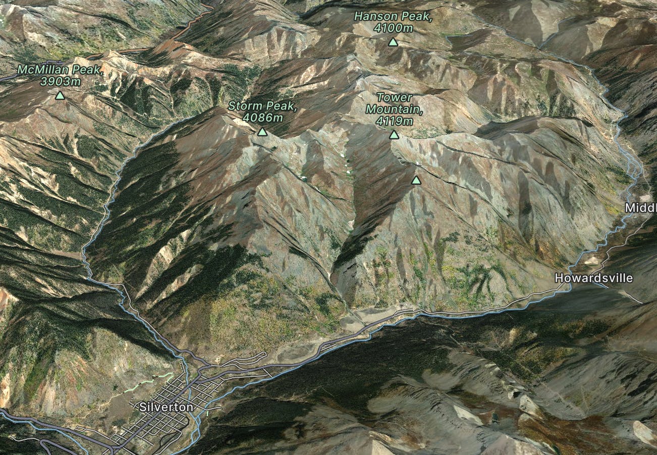 Silverton Mountain Map