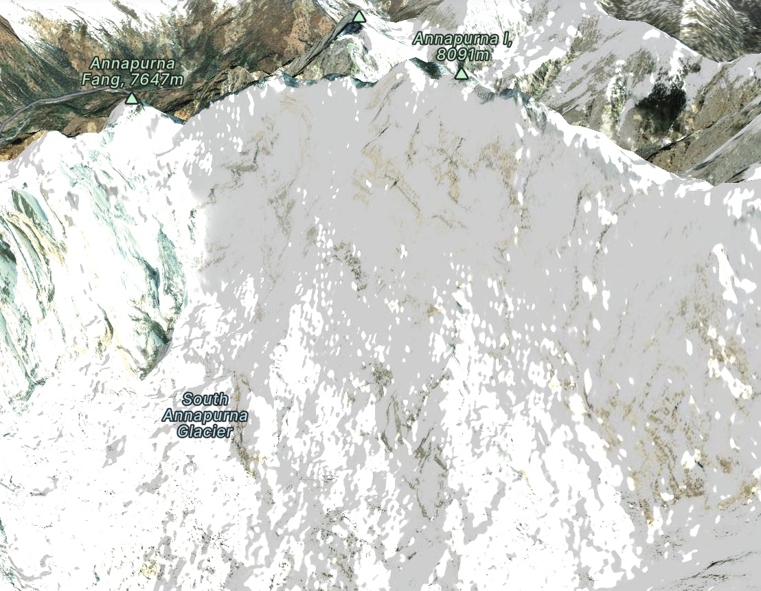 South Annapurna Map