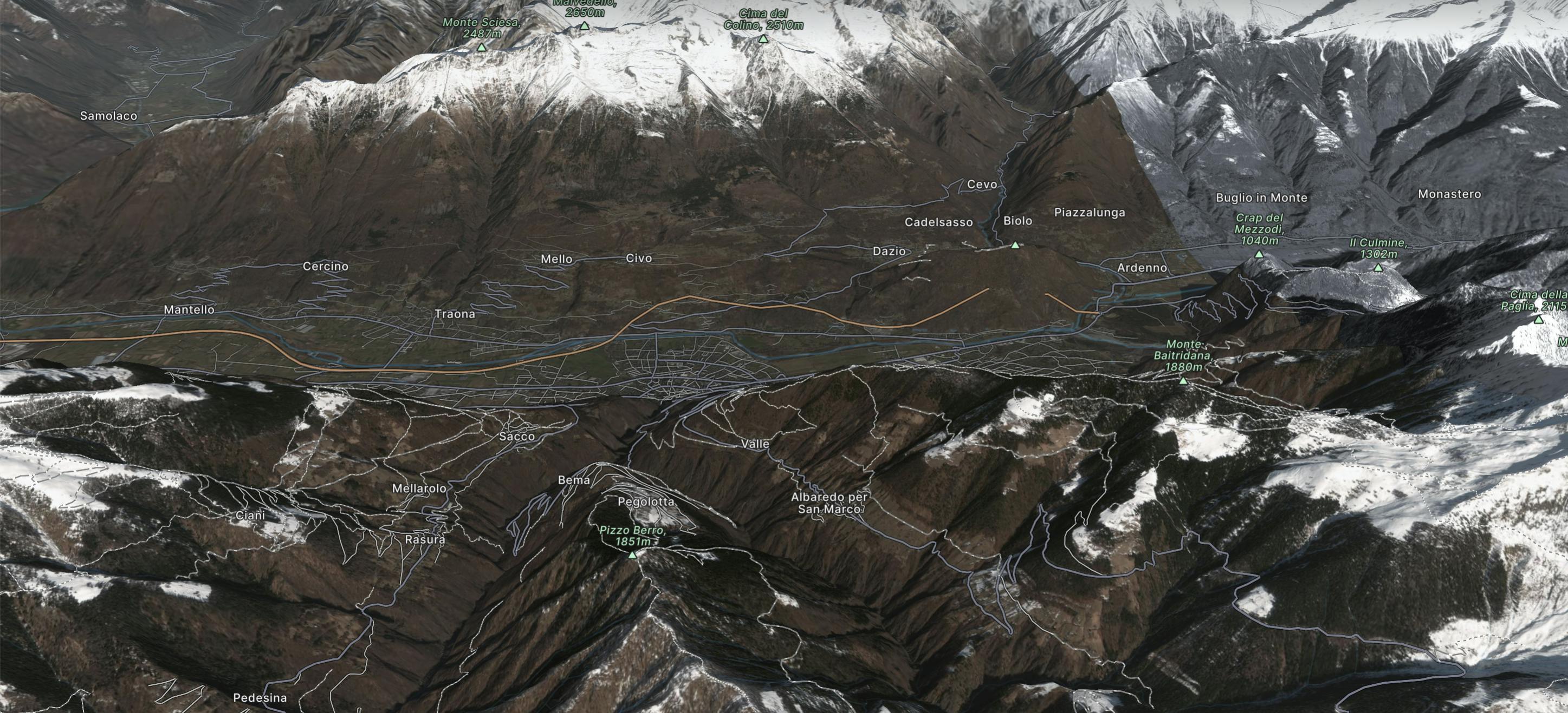Valtellina Map
